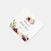 Rustiek Boho Kleurrijk Bloemen Vrijgezellenfeest Servet (Hoek)