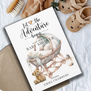 Rustiek Boho Nursery Baby shower Genderneutraal Kaart