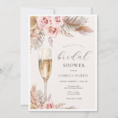 Rustiek Boho Pampas Grass Vrijgezellenfeest Kaart (Voorkant)