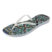 Rustiek Boho patroon Teenslippers (Schuin)