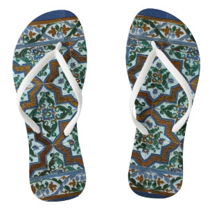 Rustiek Boho patroon Teenslippers