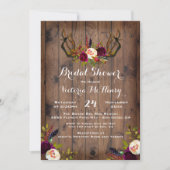 Rustiek Boho Vrijgezellenfeest met hertengewei Kaart (Voorkant)