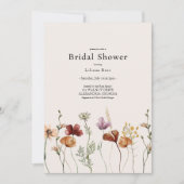 Rustiek Boho Wildflower Vrijgezellenfeest Kaart (Voorkant)