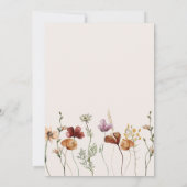 Rustiek Boho Wildflower Vrijgezellenfeest Kaart (Achterkant)