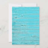 Rustiek Boho Zonnebloem Hout Vrijgezellenfeest Kaart (Achterkant)