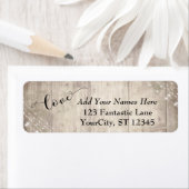 Rustiek Bord hout w / Lichten, "Liefde" bruiloft 3 Etiket (Insitu)