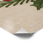 Rustiek borduurwerk Kerstcacao met kaneel Perfect Poster (Hoek)