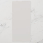 Rustiek Bos Bruiloft Menu (Achterkant)