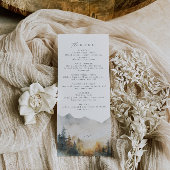 Rustiek Bos Bruiloft Menu