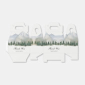 Rustiek Bos en Berg Bruiloft Bedankdoosjes (Uitgevouwen)