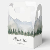 Rustiek Bos en Berg Bruiloft Bedankdoosjes (Geopend)