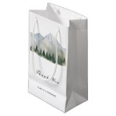 Rustiek Bos en Berg Bruiloft Klein Cadeauzakje (Voorkant Gekanteld)