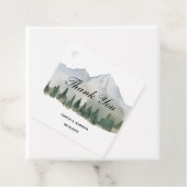 Rustiek Bos en Berg Trouwplein Bedankjes Labels (In situ)