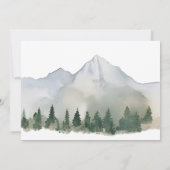 Rustiek Bos en Mountain Flat Dank u kaart (Achterkant)