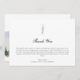 Rustiek Bos en Mountain Flat Dank u kaart