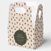 Rustiek Bos Groene Kerstbomen Cadeau van Bedankdoosjes (Geopend)