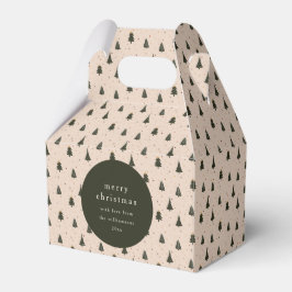 Rustiek Bos Groene Kerstbomen Cadeau van Bedankdoosjes