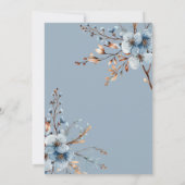 Rustiek bos kleine konijn baby shower uitnodiging (Achterkant)