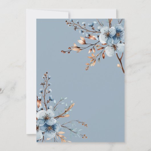 Rustiek bos kleine konijn baby shower uitnodiging (Achterkant)