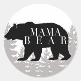Rustiek Bos Mama Beer | BABY SHOWER Ronde Sticker