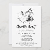 Rustiek Bos Mountain Wilderness Vrijgezellenfeest Kaart (Voorkant)