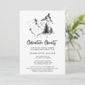 Rustiek Bos Mountain Wilderness Vrijgezellenfeest Kaart (Staand voorkant)