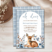 Rustiek bos Oh hert leuke baby shower uitnodiging