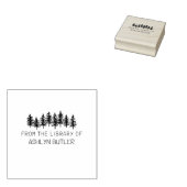 Rustiek Bos Persoonlijke Bibliotheek Boekstempel Rubberstempel (Gestempeld)