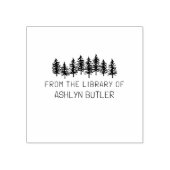Rustiek Bos Persoonlijke Bibliotheek Boekstempel Rubberstempel (Afrduk)