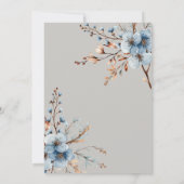 Rustiek bos schattige bunny baby shower uitnodigin kaart (Achterkant)