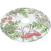 Rustiek bosblad kikker bij lieveheersbeestje padde kerstboom rok (Gekanteld)