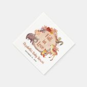 Rustiek bosdieren herfst Baby shower Servet (Hoek)