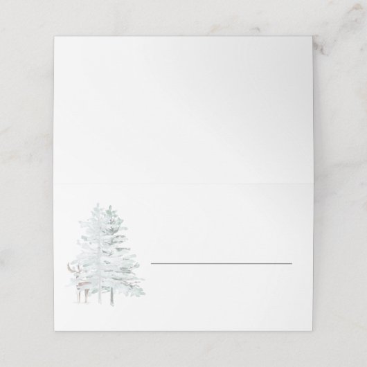 Rustiek bosgebied Herten Blank Plaatskaartje (Buitenkant ongevouwen)