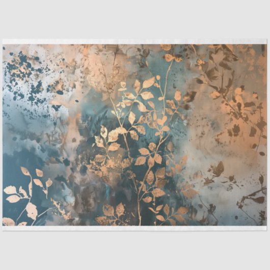 Rustiek Botanisch Decoupage Tissue Papier (Voorkant)