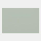 Rustiek botanisch groen, bessen & dennenappels inpakpapier vel (Voorkant 2)