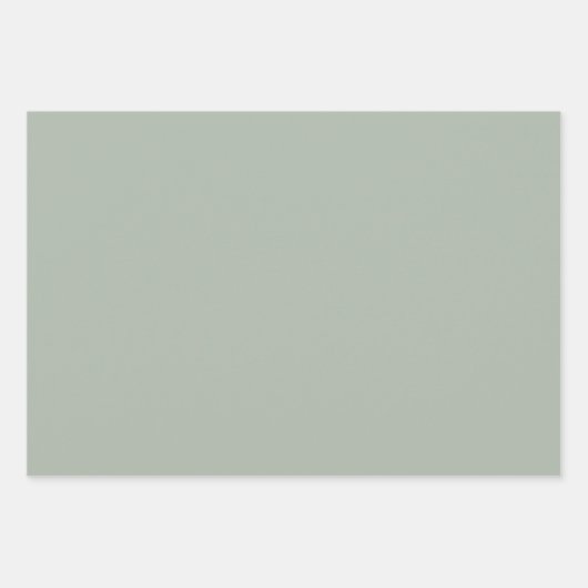 Rustiek botanisch groen, bessen & dennenappels inpakpapier vel (Voorkant 2)