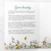 Rustiek Botanisch Groen & Bloemen Liefdevol Geheug Drieluik Programma (Binnenzijde eerst)