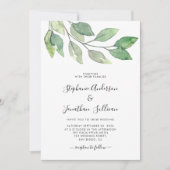Rustiek botanisch groen kaart (Voorkant)