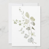 Rustiek botanisch groen Vrijgezellenfeest Kaart (Achterkant)
