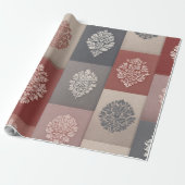 rustiek botanisch inpakpapier |  blok PR (Uitgerold)