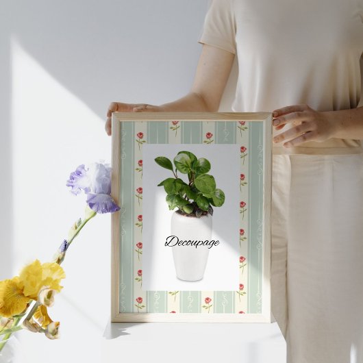 Rustiek  botanisch patroon Decoupage Tissuepapier