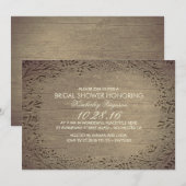 rustiek  botanisch vrijgezellenfeest kaart (Voorkant / Achterkant)