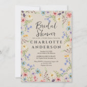 Rustiek Botanisch Wildflower Vrijgezellenfeest Kaart (Voorkant)