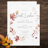 Rustiek Bourgondië & Rust Fall laat bruids lunch Kaart