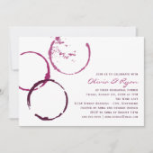 Rustiek Bourgondisch wijnvlek repetitie diner Kaart (Voorkant)