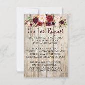 Rustiek Breng een boek in plaats van Kaart Baby sh (Voorkant)