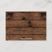 Rustiek Breng een boek Kaart, Baby shower Insert,  Informatiekaartje (Achterkant)