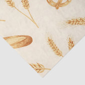 Rustiek brood- en tarwe naadloos patroon tissuepapier (Detail)