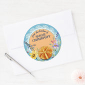 Rustiek brood uit de keuken van gepersonaliseerde ronde sticker (Envelop)