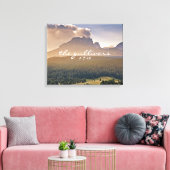 Rustiek Bruiloft Gast Handtekening Boek Alternatie Canvas Afdruk (Insitu (Woonkamer))